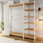Modern Wardrobes Organizer Closet Storage Bedroom Coat Rack Floor Corner Household Metal Hanger Hat Rack Shelf Home Furniture - Image 10
