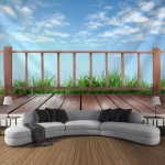 3D balcony landscape waterfall tapestry wall hanging bohemian sea sky aesthetic room art decoration fabric large background wall - Image 7