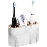Shinowa Toothbrush Holder Premium Toothbrush Organizer Bathroom Storage Organizer for Electric Toothbrush Toothpaste Holder