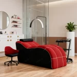 Modern Compressed Sofa Facial Bed Set for Living Room Hotel Use Minimalist Style Sponge Filled Vacuum Fabric Lash Bed - Image 2
