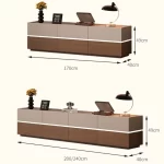 Hold 55 Inch Tv Stand Vintage Light Brown Media Luxury Console Tv Cabinets Lowboard Nordic Design Living Room House Accessories - Image 6