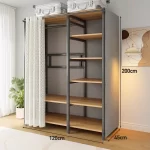 Modern Wardrobes Organizer Closet Storage Bedroom Coat Rack Floor Corner Household Metal Hanger Hat Rack Shelf Home Furniture - Image 24