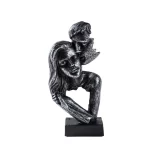 Vilead Couple Statue Lover Sculptures Tabletop Shelf Decor Anniversary Wedding Gift Home Interior Contemporary Mantel Bookshelf - Image 8