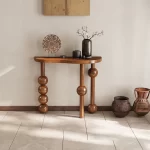 Creative Corner Table Entryway Simple Wood Entrance Hall Console Table Decor Elegant Console Ingresso Living Room Furniture - Image 3