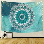 Indian Mandala Wall Hanging Tapestry Psychedelic Bohemian Home Decoration Aesthetic Living Room Background Cloth Beach Yoga Mat - Image 16