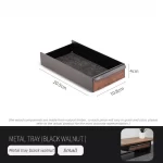 Wooden Storage Box Office Desktop Storage Tray Modern Multifunctional Square Organize Boxes Computer Storage Rack Accessories - Image 12