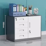 3/4/5 Drawer Office Filing Cabinet Lock Dividers Storage Filing Cabinets Living Room Organizer Cabinet Kitchen Home Furniture - Image 13