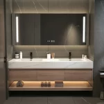 Bathroom Storage Furniture For Home Locker 120-180 cm Luxury Washbasin Slate Integrated Vanity Seamless Washbasin Drawers - Image 3