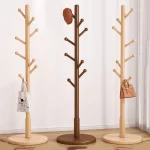 Wooden Floor Rail Coat Racks Corner Shelf Adjustable Garment Coat Racks Hanging Hall Tree Porte Manteau Lounge Suite Furniture