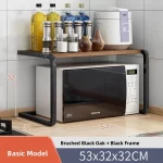 Kitchen Storage Rack Countertop Spice Oven Microwave Shelf Desktop Organizer Accessories European Style 3 Layers No Drilling - Image 22