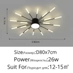 Minimalist Designer LED Ceiling Lamps Suspension Ceiling Lights for Living Room Bedroom Home Decor Indoor Lighting Decoration - Image 9