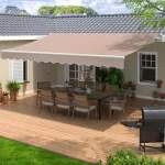 NEW Retractable Awning 13 x 8 ft Sun Shade Shelter Cover,Outdoor Patio Awnings, Restaurant, Cafe, Courtyard, Balcony