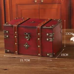 Practical Home Office Storage Box Storage Box Password Storage Box Retro Wooden Storage Box Versatile Functionality - Image 13