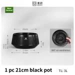 Meshpot Round Black White Succulent Planter Pots - Breathable Aerated Root Control Flower Pots for Cactus Plants Bonsai Planter - Image 7