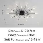 Minimalist Designer LED Ceiling Lamps Suspension Ceiling Lights for Living Room Bedroom Home Decor Indoor Lighting Decoration - Image 18
