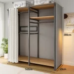 Modern Wardrobes Organizer Closet Storage Bedroom Coat Rack Floor Corner Household Metal Hanger Hat Rack Shelf Home Furniture - Image 32