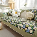 Sofa Cushion Non-slip Slipcover American Pastoral Cotton Fabric Sofa Cover Four Season Universal - Image 2