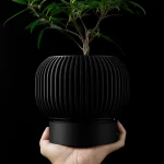 Modern Minimalist 3D Printed Plant Pot – Biodegradable Flower Planter for Home Decor, Eco-Friendly Sustainable Gift (Yuso) - Image 10
