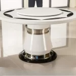 Side Round Dining Table Console Center Luxury Lounge Portable Dining Table Service Bistro Mesas De Jantar Living Room Furniture - Image 4
