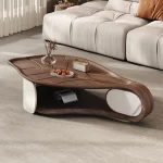 Unique Luxury Coffee Table Decoration Bedroom Modern Wood Designer Moving Side Table Living Room Mesas Bajas Home Furniture - Image 4