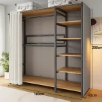 Modern Wardrobes Organizer Closet Storage Bedroom Coat Rack Floor Corner Household Metal Hanger Hat Rack Shelf Home Furniture - Image 28