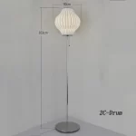 Nelson bubble floor lamp wabi sabi white ufo Silk lamp Danish designer Living Room Sofa Side Bedroom Bedside Standing Led Lamp - Image 10
