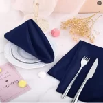 50pcs 30x30cm Rose Gold Small Satin Table Napkins Placemats Silk Dinner Cloth Napkins For Party Hotel Wedding Table Decoration - Image 7