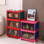 Bedroom Storage Box Clothing Cabinet Organizing Foldable Living Room Storage Cabinet Stationery Toy Organization Boxes Kitchen