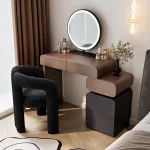 Suspended Dressing Table Mid Century Adult Toiletries Dressing Table Natural Comfortable Comoda Para O Quarto Storage Furniture - Image 2