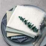 20pcs 32x32cm Cotton Gauze Table Napkins Bohemian Wedding Decor Vintage Western Style Bridal Party Dinner Cloth Accessories - Image 3