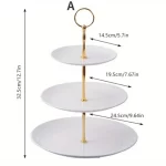 Cake Stand Birthday Cake Stand Display Cupcake Stand Snack Fruit Plate Wedding Party Tray Dessert Table Decorate Kitchen Tools - Image 7