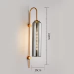 Modern Glass Led Wall Sconce Light Fixture Luminaire Bedroom Living Room Decoration Lamp Lighting Indoor Nordic Bedside Bathroom - Image 21