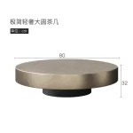 Designer Stainless Coffee Tables European Luxury Round Tea Table Living Room Furniture Italian Tempered Glass Furniture Home - Image 12