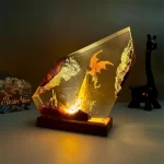 Resin Epoxy Fire Breathing Dragon Lamp Handmade Night Light For Home Table Decor Halloween Gift For Kids Teens And Fantasy Fans - Image 5