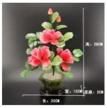 Creative Jade Simulation Peony Flower Ornaments Fake Flower Bonsai Living Room Decoration Table Decor Crafts Home Accessories - Image 12