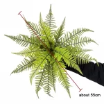 Large Artificial Plants Boston Fern Bunch Persian Leaves Bunch Fake Green Plants Fake Leaves Craft Fake Foliage Home Decor - Image 6