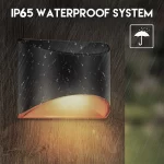 Solar LED Light Outdoor Wall Lamp IP65 Waterproof Solar Powered Sconce Lights for Garden Fence Stair Step Patio Yard Decoration - Image 3