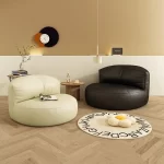 Lazy Sofas Living Room Single Sofa Modern Design Sofa for 1 Person Can Lie Down Beanbag Tatami Thickened Leather Home Furniture - Image 3