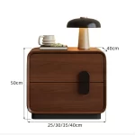 Display Trendy Nightstand Storage Modern Luxury Nightstand Aesthetic Vintage Mesita Bedroom Furniture - Image 2
