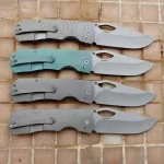 JUFULE 2026 Dixon Titanium Handle Ceramic Bearing Pocket EDC Tool Kitchenware Fish Fruit Camping 154CM Outdoor Folding Knife - Image 6