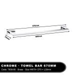 Single Towel Rack 30-80cm Bathroom Towel Holder Hanging Toilet  Clothes Shelf  Wall Mount Kitchen Storage Rail Brass Accessories - Image 8