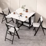 Italian Luxury Dining Tables Modern Foldable Unique Design Dining Tables Waterproof Elegant Muebles De Comedor Furniture Home - Image 5