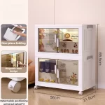 Bedroom Storage Box Clothing Cabinet Organizing Foldable Living Room Storage Cabinet Stationery Toy Organization Boxes Kitchen - Image 7