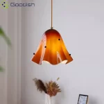 Bauhaus Medieval stained glass Petals Art Creative LED Home Ceiling Lights Lustre Lamps for Living Room Decoration Chandeliers - Image 3