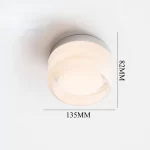 Nordic Led Acrylic Wall Sconce Light for Living Room Aisel Corridor Bedroom Lamp Bathroom Home Decoration Indoor Lighting Round - Image 11