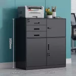3/4/5 Drawer Office Filing Cabinet Lock Dividers Storage Filing Cabinets Living Room Organizer Cabinet Kitchen Home Furniture - Image 15