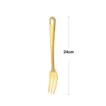 1Pcs Gold Stainless Steel Long Soup Spoon Cooking Utensils Kitchenware Skimmer Colander Frying Spatula Kitchen Accessories - Image 12