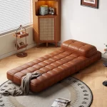 Modern Luxury Living Room Sofas Upholstered Leather Comfortable Foldable Sofa Bed Ergonomic Design Canapé Convertible Furniture - Image 6