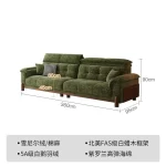 Big Minimalist Sectional Sofa Luxury Designer Green Japanese Sectional Sofa Modern Apartments Woonkamerbanken Home Furniture - Image 9