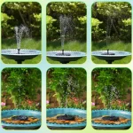 Solar Powered Water Fountain Device Suitable for Bird Bath Garden Pond Fish Tanks Backyard Patio Landscape Decorative Ornaments - Image 4